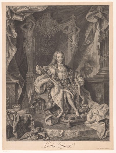 Portrett av Louis XV av Frankrike av Charles Dupuis