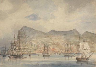 Utsikt over Gibraltar av Charles Dyce