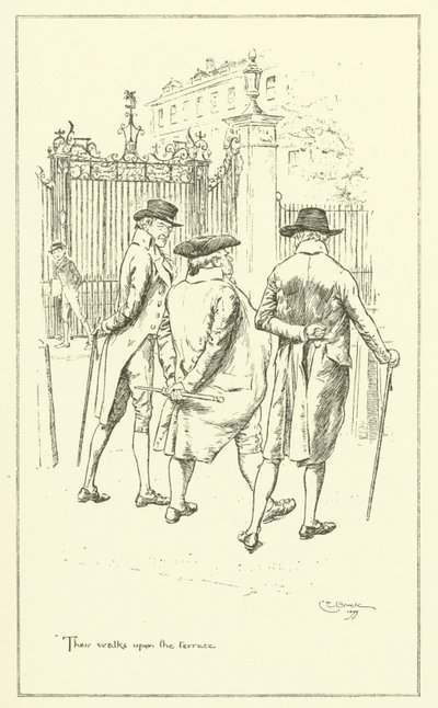 Illustrasjon for The Essays of Elia av Charles Lamb (gravering) av Charles Edmund Brock