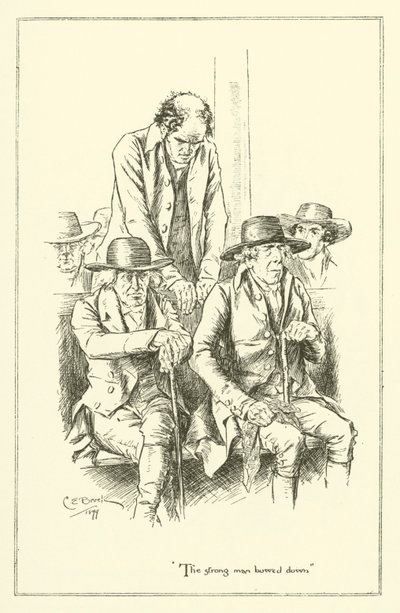 Illustrasjon for The Essays of Elia av Charles Lamb (gravering) av Charles Edmund Brock
