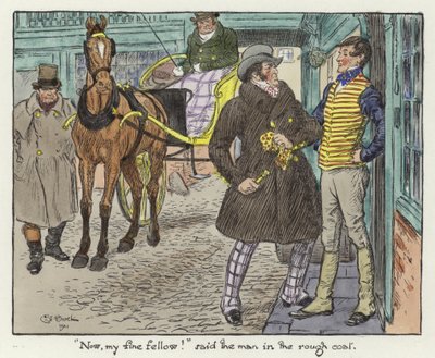 Illustrasjon for Pickwick Papers av Charles Edmund Brock