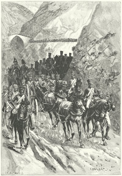 Massenas retrett til Ciudad Rodrigo av Charles Edouard Delort