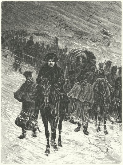 Napoleons retrett fra Moskva av Charles Edouard Delort