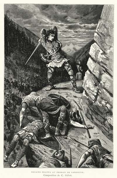 Roland Frappa Au Perron De Sardoine (gravering) av Charles Edouard Delort