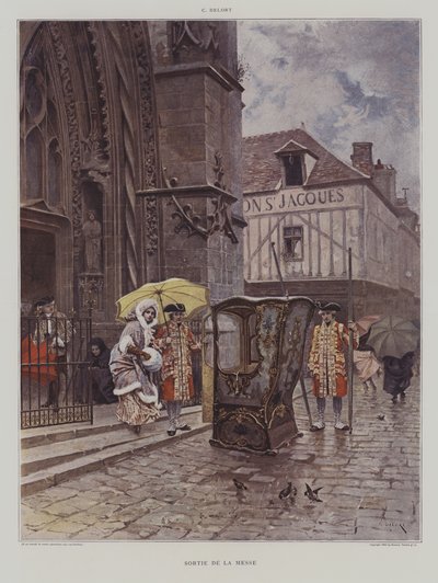 Sortie de la Messe (forlater kirken etter messen) av Charles Edouard Delort