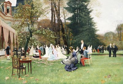 Bryllupet, Fontainebleau; Bryllupene, Fontainebleau, av Charles Edouard Delort