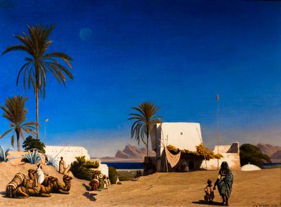 Algerisk landskap av Charles Edouard Frere
