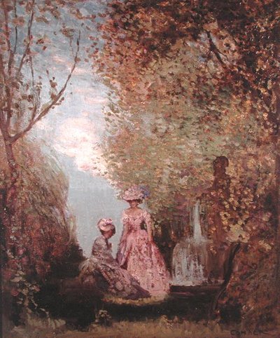 Forest Glade (olje) av Charles Edward Conder