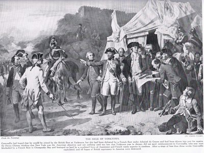 The Siege of Yorktown, illustrasjon fra 