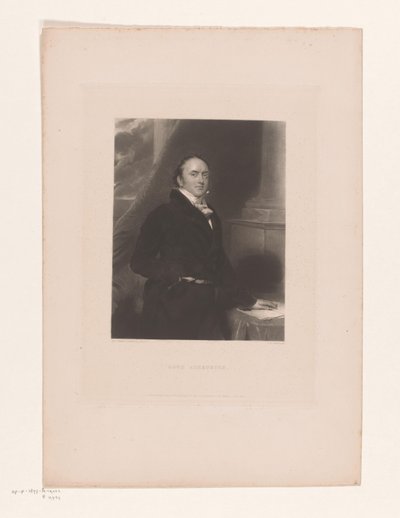 Portrett av Alexander Baring Lord Ashburton (tittel på objekt) av Charles Edward Wagstaff