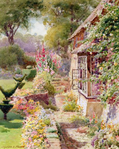Kings Manor Garden i East Hendred, Oxon av Charles Edwin Flower