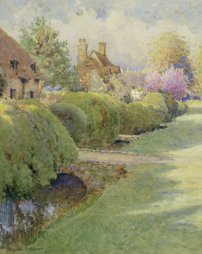 The Box Hedge, Warborough, Oxon av Charles Edwin Flower