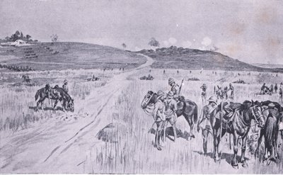 Relieffet til Vryheid, fra After Pretoria: The Guerilla War utgitt av Harmsworth Bros Limited, 1901 av Charles Edwin Fripp