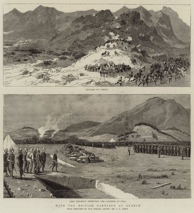 Med den britiske garnisonen i Suakim av Charles Edwin Fripp