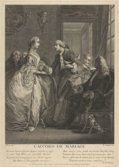 Ektepakt, 1700-tallet av Charles Eisen