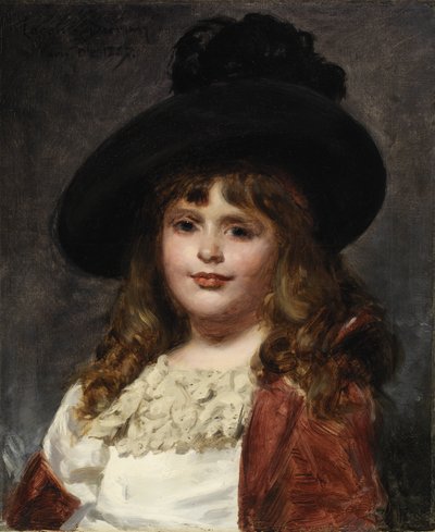 Laura på syv, 1887. av Charles Emile Auguste Carolus-Duran