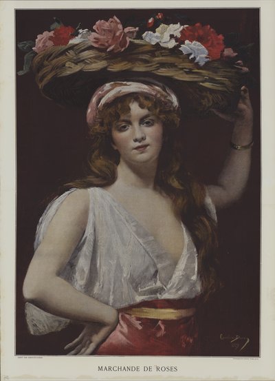 Merchant of Roses av Charles Emile Auguste Carolus Duran