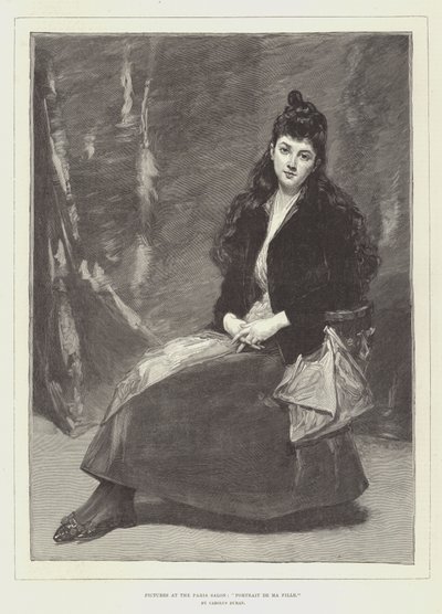 Bilder på salongen i Paris, Portrett av datteren min av Charles Emile Auguste Carolus-Duran