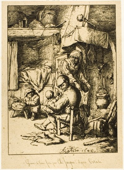 En far og hans familie av Charles Emile Jacque