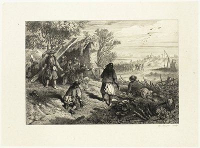 Et bakholdsangrep av Charles Emile Jacque