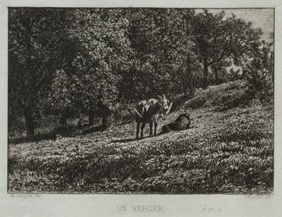 En frukthage av Charles Emile Jacque