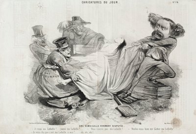 Dagens tegneserie: nr. 78, En sterkt omstridt ung dame. av Charles Emile Jacque