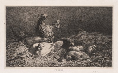 Kyllinger, 1867. av Charles Emile Jacque