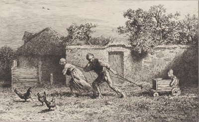 Mannskap, 1865. av Charles Emile Jacque