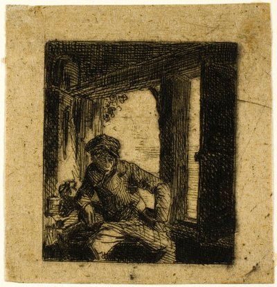 Drikker av Charles Emile Jacque