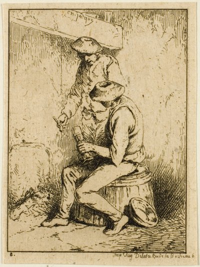 Drikkere av Charles Emile Jacque