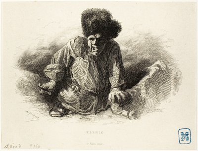Elshie, den svarte dvergen av Charles Emile Jacque
