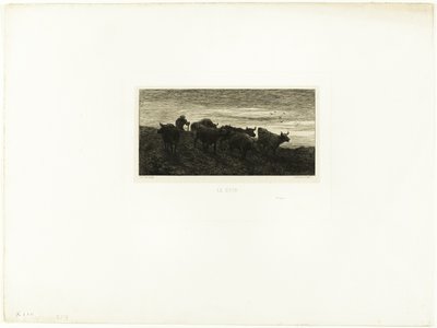 Kveld av Charles Emile Jacque