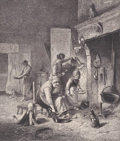 Velling, fra Le Magasin Pittoresque, ca. 1852. av Charles Emile Jacque