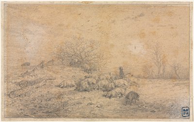 Griseflokk av Charles Emile Jacque