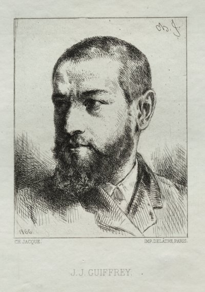 J. J. Guiffrey av Charles Emile Jacque