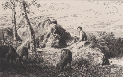 Den fortapte sønn, ca. 1868. av Charles Emile Jacque