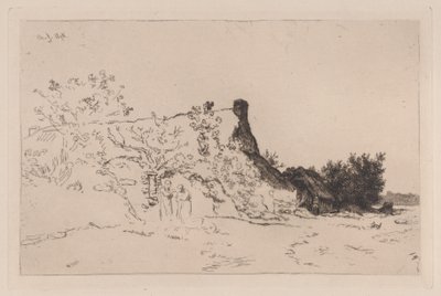 The Great Cottage Kercassier, 1875. av Charles Emile Jacque