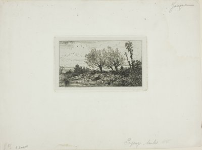 Landskap, Willow Trees av Charles Emile Jacque