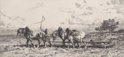 The Roller, 1868. av Charles Emile Jacque