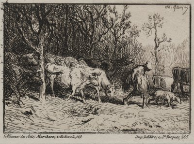 Kua. av Charles Emile Jacque