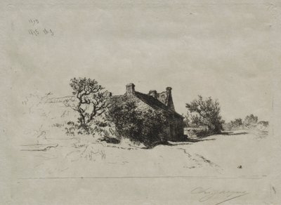 Små Kercassier-hus av Charles Emile Jacque