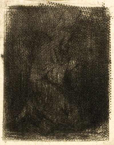 Munk ved bønn av Charles Emile Jacque