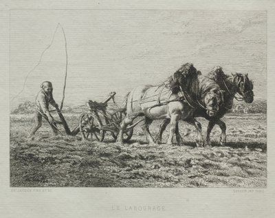 Pløying av Charles Emile Jacque