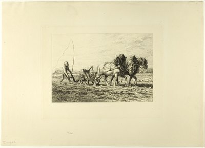 Pløying av Charles Emile Jacque