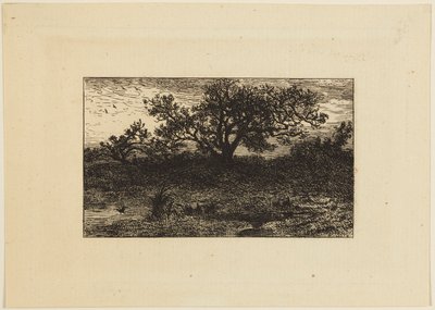Skrive ut av Charles Emile Jacque