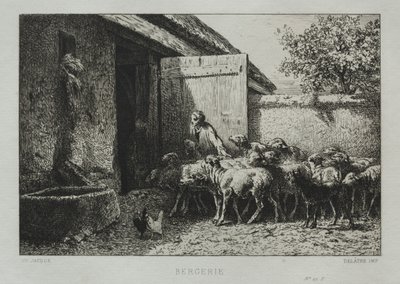 Sauefjøs av Charles Emile Jacque