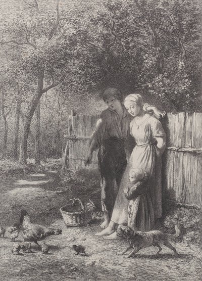 Våren, 1864. av Charles Emile Jacque