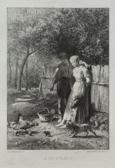 Våren av Charles Emile Jacque