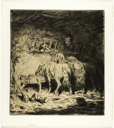 Stabil av Charles Emile Jacque