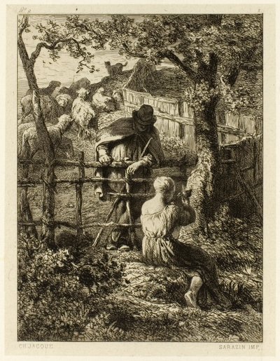 Sommer av Charles Emile Jacque